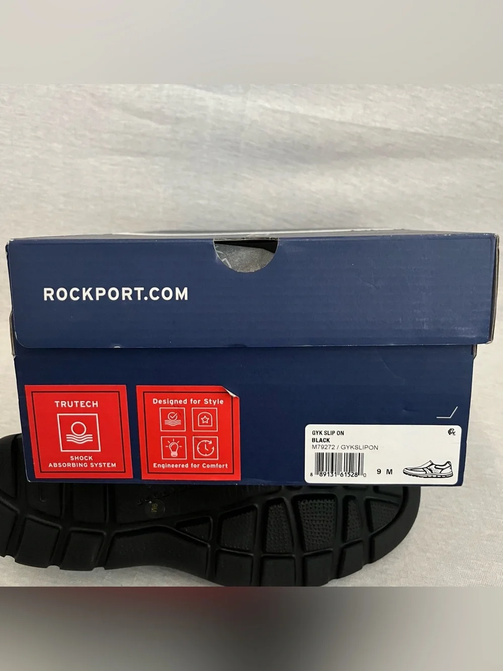 Rockport Get Your Kicks Slip-On Comfort Shoes - Black Leather